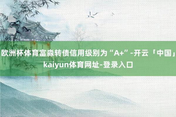 欧洲杯体育富淼转债信用级别为“A+”-开云「中国」kaiyun体育网址-登录入口