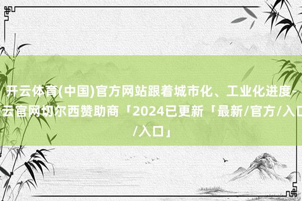 开云体育(中国)官方网站跟着城市化、工业化进度-开云官网切尔