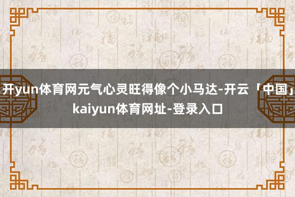 开yun体育网元气心灵旺得像个小马达-开云「中国」kaiyun体育网址-登录入口