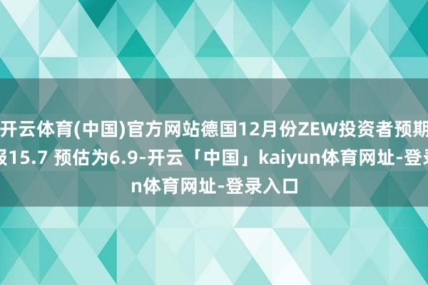 开云体育(中国)官方网站德国12月份ZEW投资者预期指数报15.7 预估为6.9-开云「中国」kaiyun体育网址-登录入口